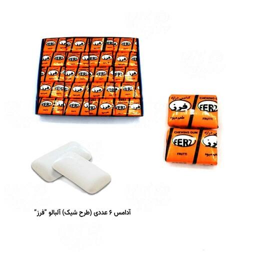 آدامس 6 عددی طرح شیک آلبالو فرز  15 جعبه